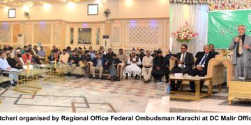 Advisor Federal Ombudsman Karachi held Khuli Katcheri at DC Malir Office