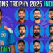 India Reveals Squad for Champions Trophy 2025, Key Players Set to Shine
