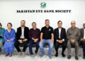 A group photo taken at an event Pakistan Eye Bank Society.