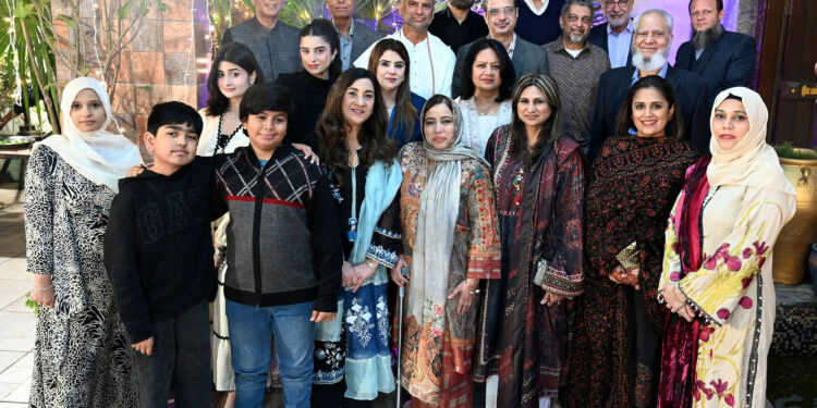 President Pakistan Eye Bank society Qazi Sajid Ali hosted a reception in honour of PEBS team of USA