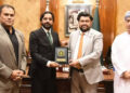 Sami Abdullah Salim Al Khanjari,Rehan Hashmi and Imran,met Governor Sindh Kamran Khan Tesuri