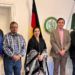 A group photo taken at a luncheon hosted by Pakistan's Consul General in Frankfurt, Shifaat Ahmed Kaleem,