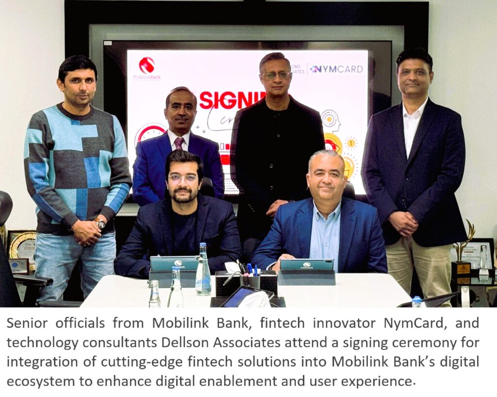 Mobilink Bank joins forces with NymCard and Dellson Associates to ...