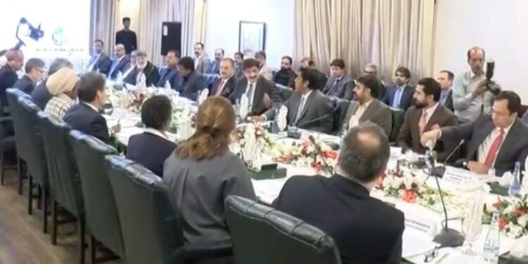 Meeting with Executive Directors of World Bank Group with Government of Sindh Delegation headed by Chief Minister Sindh at Sindh House Islamabad