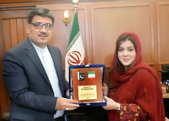 Sindh Government Spokesperson Syeda Tehseen Abidi Meets Iranian Consul General Hassan Nourain