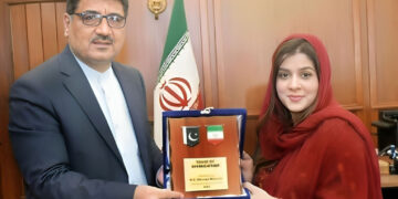 Sindh Government Spokesperson Syeda Tehseen Abidi Meets Iranian Consul General Hassan Nourain