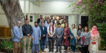 Representatives of Karachi’s journalistic community gathered at the Russian House on Friday evening, February 21.