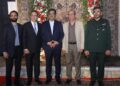 H.E. Hassan Nourian, Consul General of Iran, along with Salim Valimuhammad, Chairman Pakistan Chemicals & Dyes Merchants Association