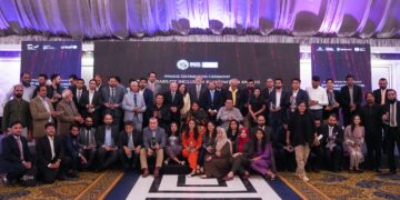 A group photo of the award winners