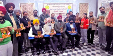 Gurcharan Singh Dhanju’s collection of poems “Virse De Harf” released by Punjabi Sahit Sabha  Patran