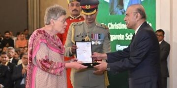 Congratulations to Dr. Chris Schmotzer for being awarded the Sitara-i-Quaid-i-Azam.