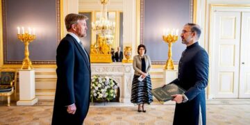 Ambassador Syed Haider Shah Presents Credentials to His Majesty King Willem-Alexander of the Kingdom of The Netherlands