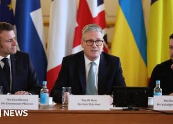 Prime Minister Keir Starmer of Britain, speaking at a news conference