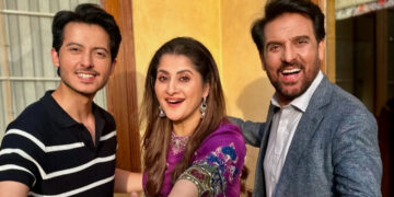 Ahsan Afzal Khan shares screen with his Parents Rambo & Sahiba for the First Time