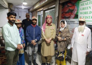 A special meeting of the leaders was held at the Khaksar Tehreek Karachi Askari Center