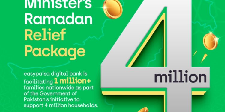 easypaisa Supports GoP in Disbursing financial assistance to 1 m+ Beneficiaries under PM’s Ramadan Relief Package