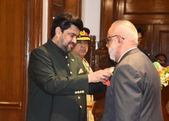 Rear Admiral (Retd) Tanveer Ahmed SI(M)  Recipient of the Tamgha-i-Imtiaz