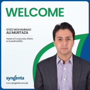 Syngenta Pakistan Appoints Mohammad Ali Murtaza as Head of Corporate Affairs