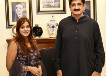 Government of Sindh,Spokesperson Syeda Tehseen Abidi Meets Chief Minister Murad Ali Shah for Eid Greetings