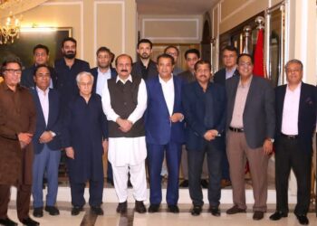 Ishtiaq Baig President Business Forum PML-N hosted dinner in honor of Rana Mashhood Khan