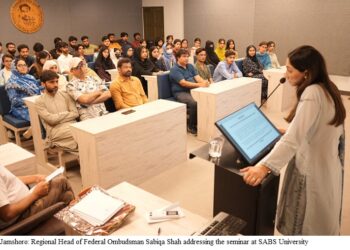 SABS UNIVERSITY JAMSHORO HOSTS SEMINAR ON AWARENESS AT WORKPLACE HARASSMENT