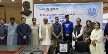 Dawood Global Foundation is committed to distributing 10,000 wheelchairs across Pakistan.