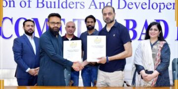 ABAD and Sparks Business Club Sign MOU for Tamiirat Property & Lifestyle Expo – Business Summit 2025 on 27th April 2025 at Marquee PC Hotel Karachi.