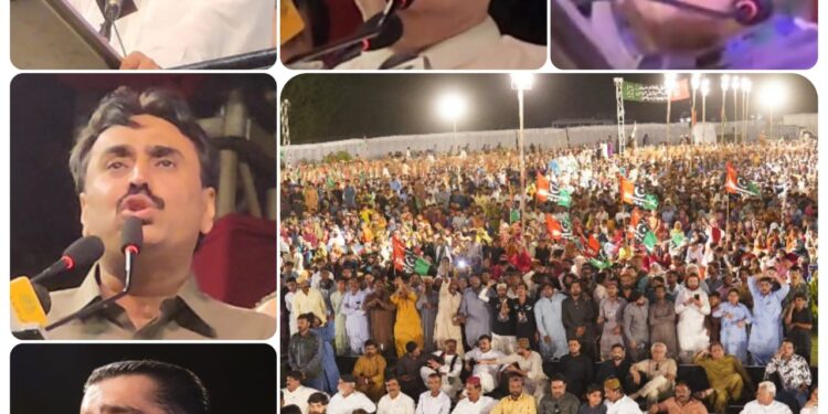 President of the People’s Party Ladies Wing, Ms. Faryal Talpur, while addressing a gathering at Rawal House