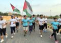 Karachi United Runners Club Stages Solidarity Run for Palestine