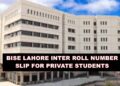BISE Lahore Issues 2025 Roll Number Slips for Intermediate Students