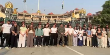Women’s Cricket World Cup Qualifier Teams Enthralled by Wagah Border Ceremony