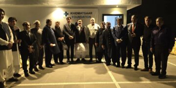 A dinner was hosted by office bearers of Khiidmatgar Foundation in honour of Governor KPK H.E Faisal Karim Kundi.