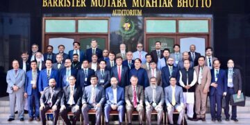 Graduation ceremony was held at the NIPA Auditorium for the Leadership Development Program for the Registrar of Sindh Universities.