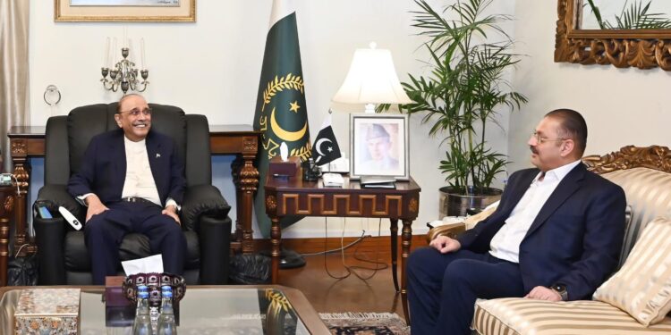  Sindh Senior Minister Sharjeel Inam Memon called on President Asif Ali Zardari at the President’s House Islamabad.