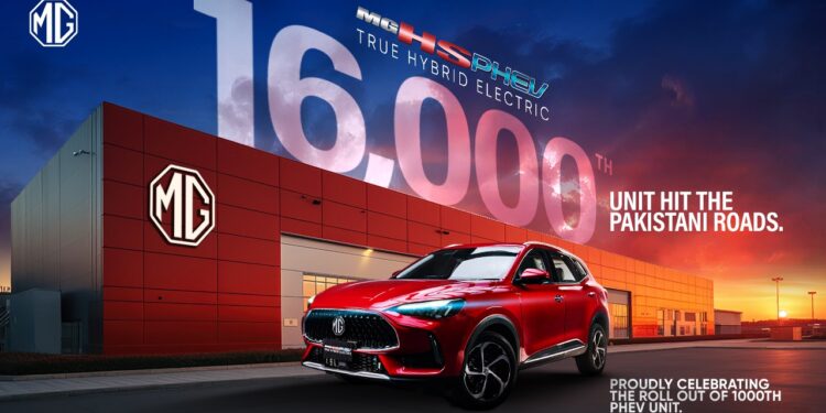 MG Motors Pakistan Line-Off Ceremony of 1000th MG HS PHEV – True Hybrid Electric