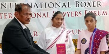 GRAND RECEPTION HELD AT DAR-UL-SUKUN KARACHI IN HONOUR OF INTERNATIONAL BOXER ALIYA SOOMRO