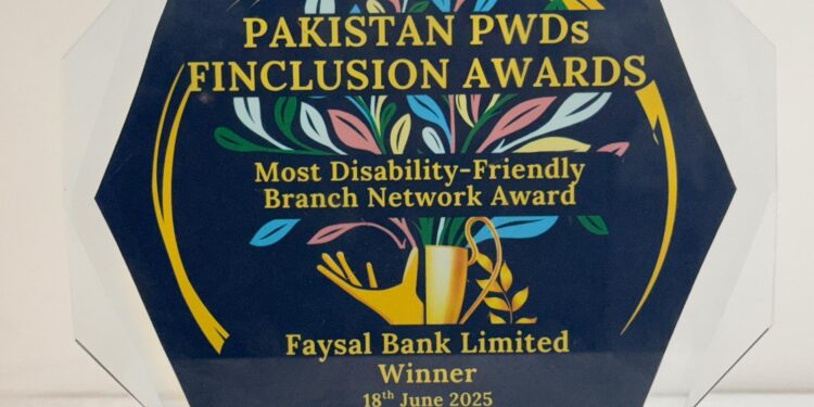 Faysal Bank Honoured for Championing Disability-Inclusive Banking in Pakistan