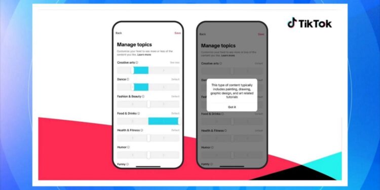TikTok introduces new tools to personalize and protect the For You Feed
