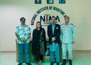 Changgaiz Khan had a meeting  with M Masud Akram SI(M), S Bt(Retd), Director NIMA (National Institute of Maritime Affairs)