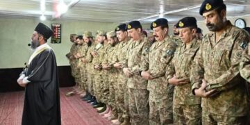 Field Marshal Syed Asim Munir, NI (M), Chief of Army Staff (COAS), visited forward positions along the Line of Control (LOC) to celebrate Eid-ul-Azha with frontline troops.