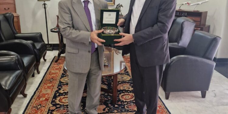 Meeting between Senator Saleem Mandviwalla and Turkish Ambassador Senator Saleem Mandviwalla,
