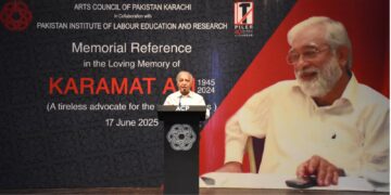 Arts Council of Pakistan Karachi organized a memorial event on the first death anniversary of renowned Social and labour rights leader Karamat Ali