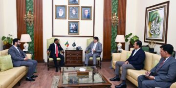 Syed Murad Ali Shah, and Ambassador of Ethiopia, H.E. Dr. Jemal Baker Abdullah, for a productive meeting at CM House,