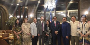 Houston on 10th July Dinner at Reza Persian Grill in honor of DR Marza Ikhtair Baig,