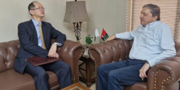 Chinese Charge d’Affaires Calls on Senator Saleem Mandviwalla
