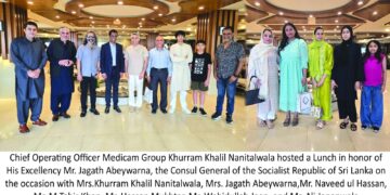 Chief Operating Officer Medicam Group Khurram Khalil Nanitalwala hosted a Lunch