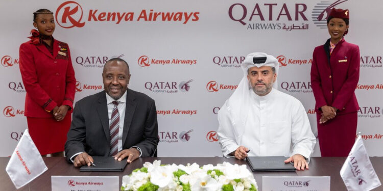 Qatar Airways and Kenya Airways Ink a Strategic Partnership