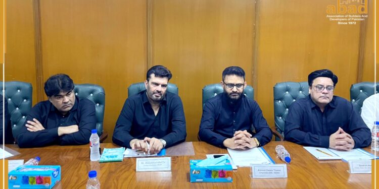 A meeting between ABAD and Town Chairman Sohrab Goth Mr. Lala Rahim, took place on Friday, August 1, 2025, at ABAD House.