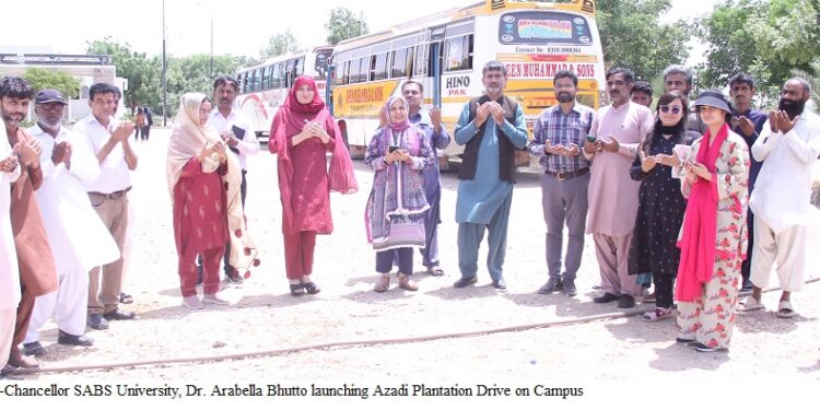 SABS UNIVERSITY JAMSHORO LAUNCHES PLANTATION DRIVE TO MARK INDEPENDENCE DAY AND NATIONAL TRIUMPH
