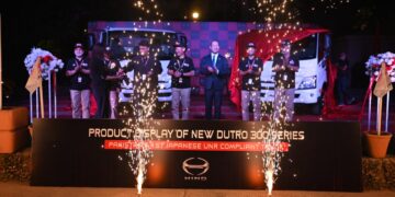 Hinopak Motors Limited unveiled its new “Hino Pioneer” Dutro 300 Series lineup at a local hotel in Islamabad.
